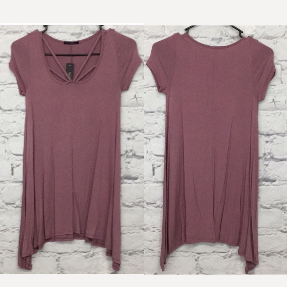 HP! April Spirit Strappy Cutout Tunic- S - Picture 6 of 9
